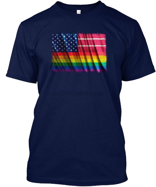 

мужчины футболка lgbt американский флаг tshirt lgbtq gay женщины футболку