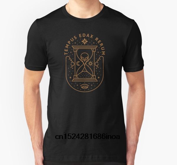 

fashion cool men t shirt women funny tshirt tempus edax rerum customized printed t-shirt