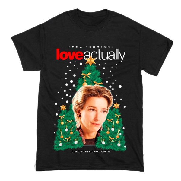 

мужчины футболка vintage эмма томпсон реальная любовь t-shirt женщины тенниска