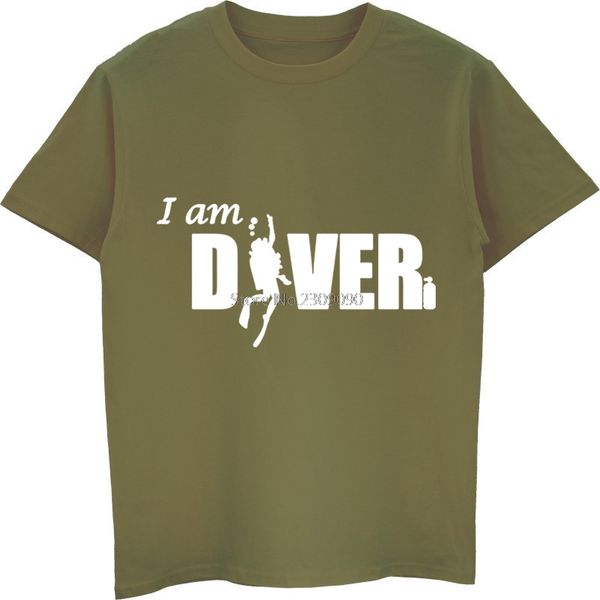 

funny summer i am diver t shirt men cotton short sleeve men fashion design t shirts hip hop tee harajuku streetwear