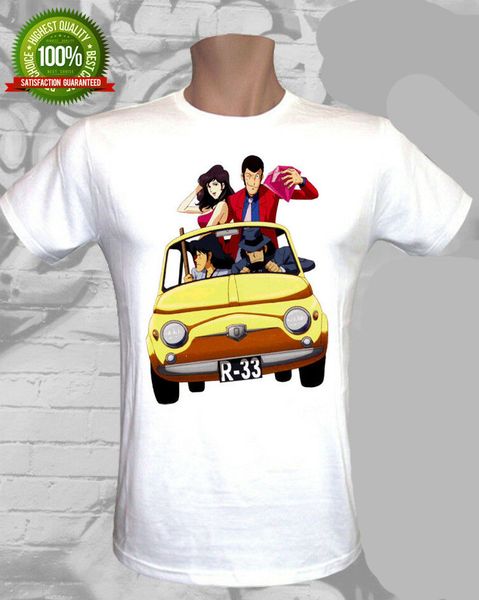 

t-shirt lupine cartoon manga t-shirt anime happiness cardboard new fashion men's short sleeve novelty cool men t shirts