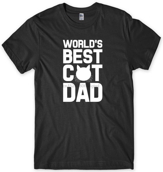 

worlds cat dad mens funny t-shirt