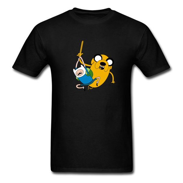 

funny cute cartoon print t-shirts for boy 2018 happy buddy gift t-shirt adventure time t shirt mens family tees