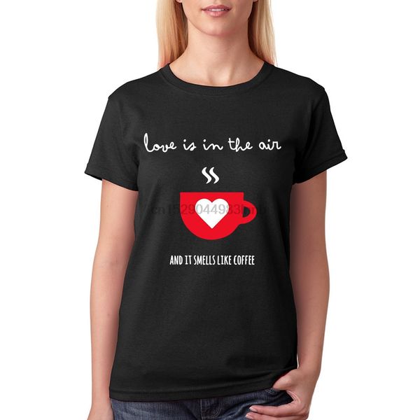 

love is in the air кофе прохладный t-shirt новые размеры s-xl письмо печати harajuku punk t shirt punk harajuku марка tops tee