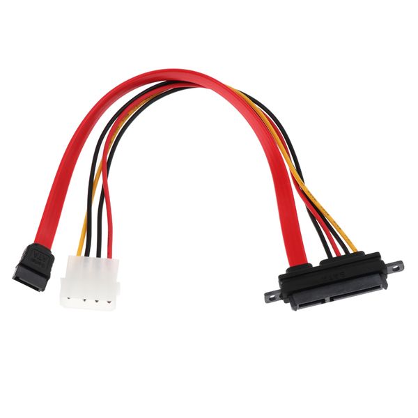 

sata 22 pin female to sata 7 pin/lp4 sata power converter cable - 12 inches