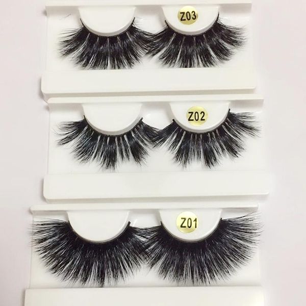 

1 pair 100% mink lashes thick long 3d false eyelashes wispy fluffy fake lashes handmade cruelty-mink eyelash extension tool
