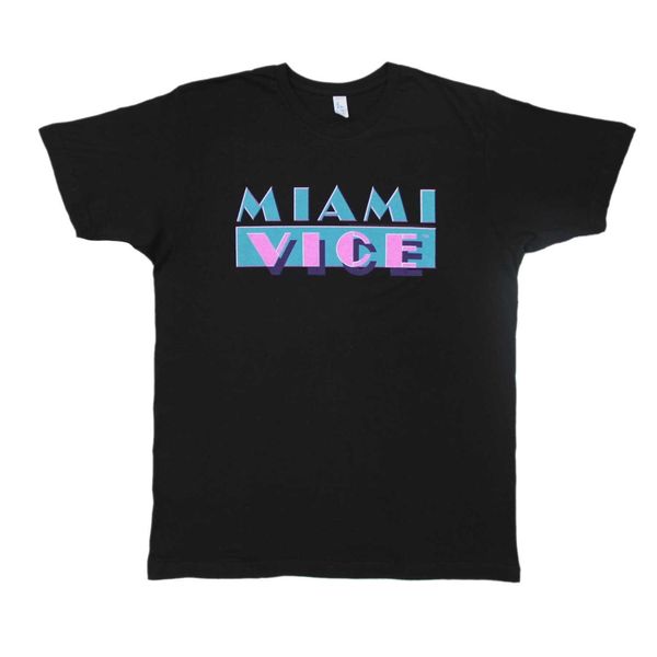 

new miami vice classic tv series don johnson men's black t-shirt size s to 3xl sale 100 % cotton t shirts for boys