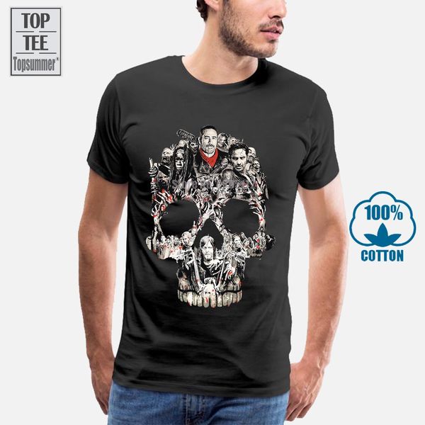 

the walking dead skull t shirt twd