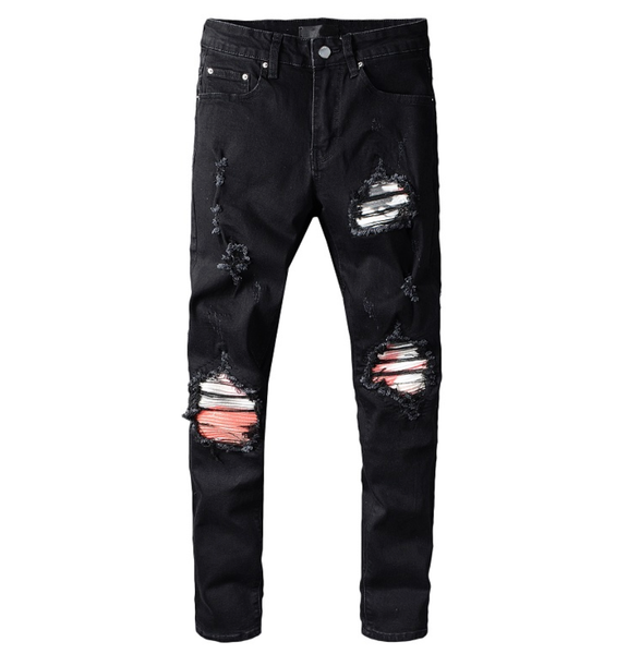 

men distressed ripped skinny jeans fashion mens jeans slim motorcycle moto biker causal mens denim pants hip hop men jeans amad 2092401q, Blue