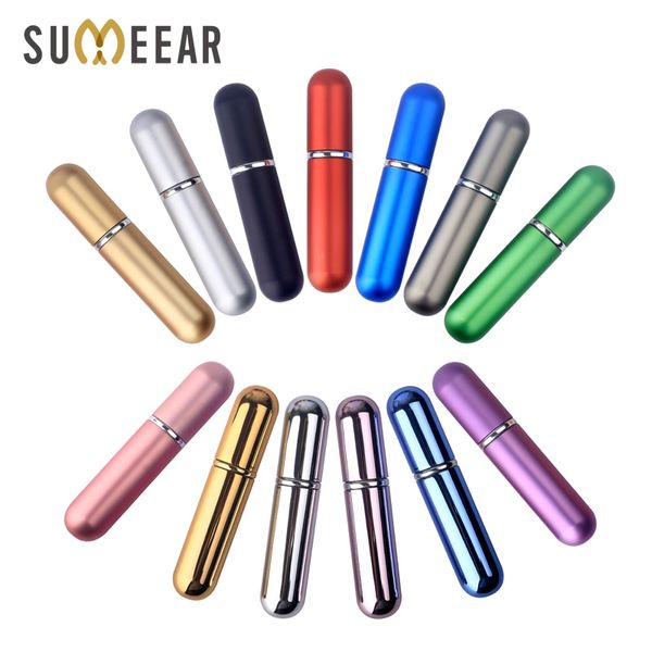 

5ml perfume bottles atomizer refillable spray empty perfume bottle easy used aluminum glass mini scent bottle