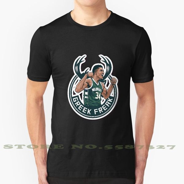 

greek freak 34 black white tshirt for men women giannis greek freak antetokounmpo