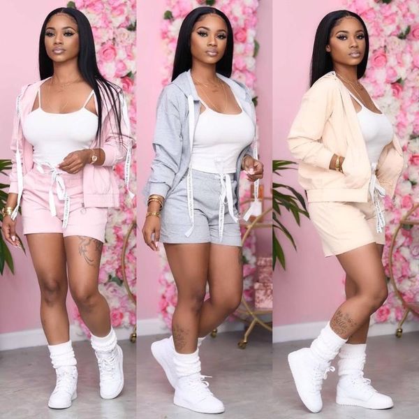 

43m6999 autumn winter women casual fashion home solid with hood two piece set and pants tracksuit sweatsuit outfits hot, Gray