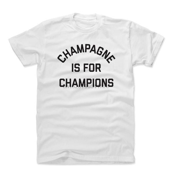 

summer funny print men tshirt women champagne is for champions