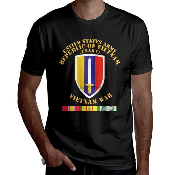 

hshs men's short sleeve t-shirt us army vietnam usarv vietnam war w svc casual cotton tee shirt