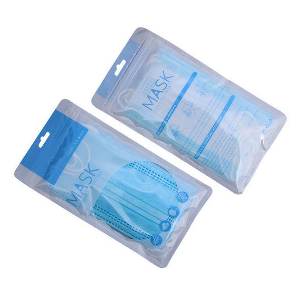 

well blue stock color quality in disposable universal mask self sealing plastic ziplock bag, for mouth mask packing bags1