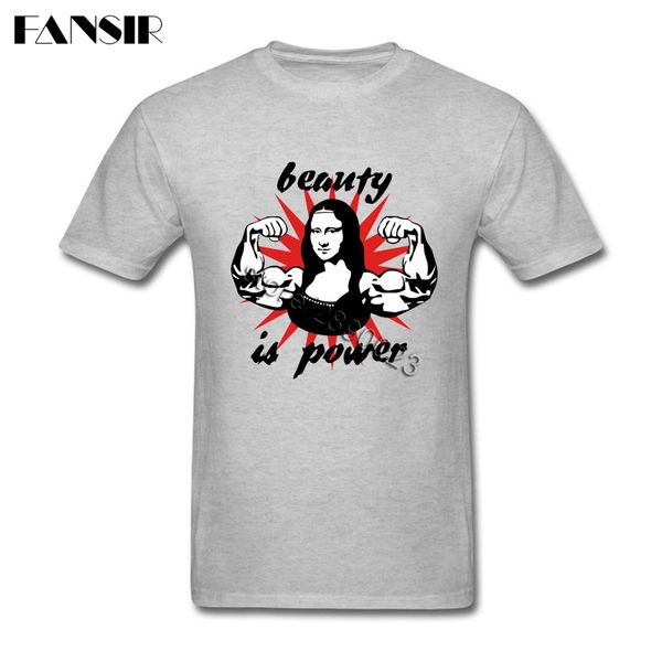 

2020 последние футболки мужчины мощный muscle смешные mona lisa men t shirt на заказ хлопка с коротким рукавом команды tops tee