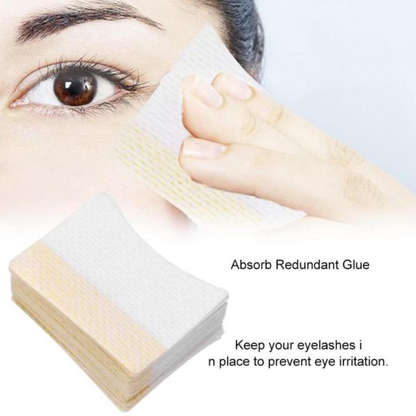 

80pcs cotton disposable eyelash extension patch stickers shield under pad eyelash extensions patch eye lip make up tools