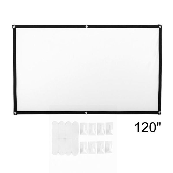 

projection screens portable foldable movie projector screen 16:9 hd home theater for party meeting public display
