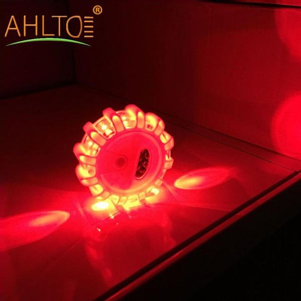 

1x car leds bulbs battery operated warning light multifunctional safety portable roadside flare magnetic emergency flashing road