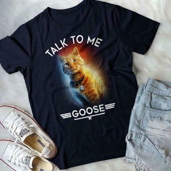 

talk to me goose men t-shirt black cotton s-6xl