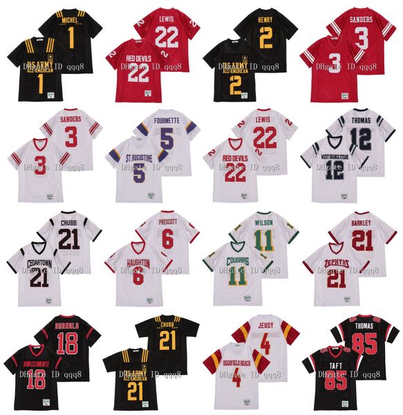 

penn устав matt ryan леонард форнетт russell wilson пумы эрл thomas ник chubb saquon barkley зефир high school футбол джерси, Black