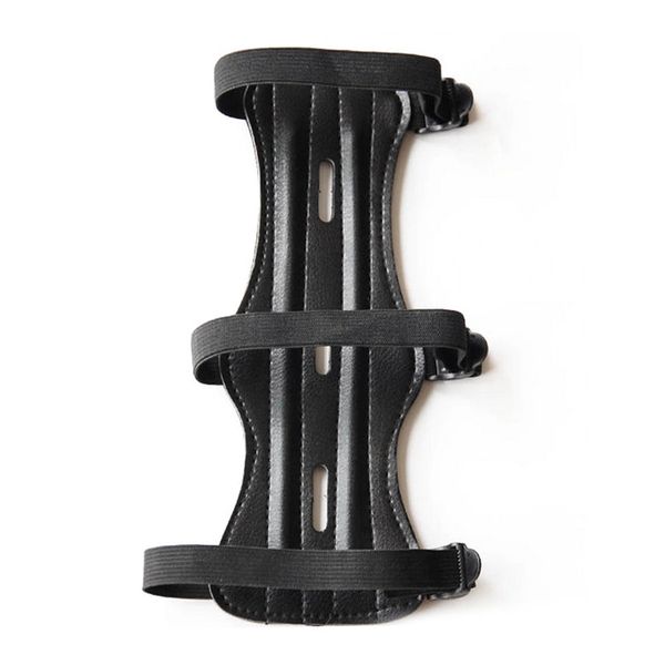 

2020 new high-quality durable leather protector arm guard archery protective gear sleeve accessories for hunting, Black;gray