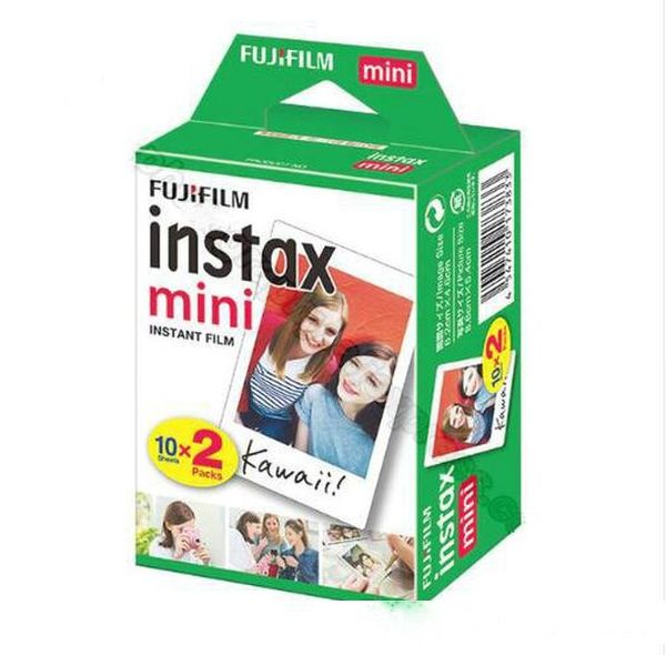 

20 sheets fujifilm instax mini 8 film for fuji 7s 9 70 25 50s 90 instant p camera white filmshare sp-1 sp-2