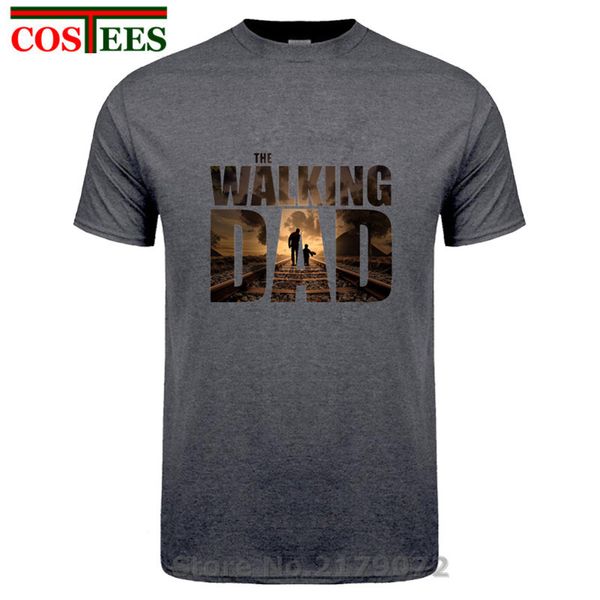 

vintage the walking dad t shirt men thanksgiving father's day dad birthday gift tee shirt retro movie walking dead t-shirts