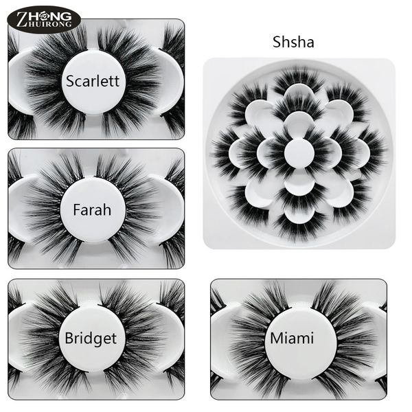 

false eyelashes 7 pairs of 3d mink handmade natural thick extended eyelash beauty