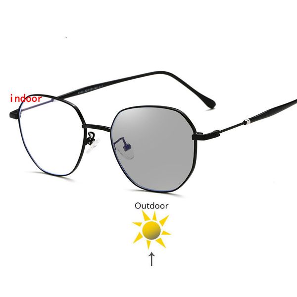 

fashion myopia sunglasses pchromic finished women myopia eyeglasses frame prescription lens sun glasses eyewear fml, Silver