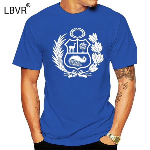 

summer peru escudo coat of arms peruvian t-shirt for men tee shirt