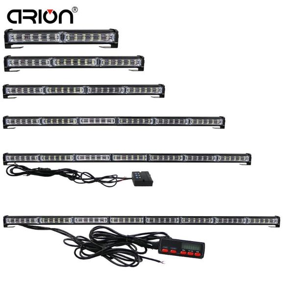 

12-48led single-sided emergency traffic advisor strobe scanner lightbar flash lights warning light lamp red blue amber white