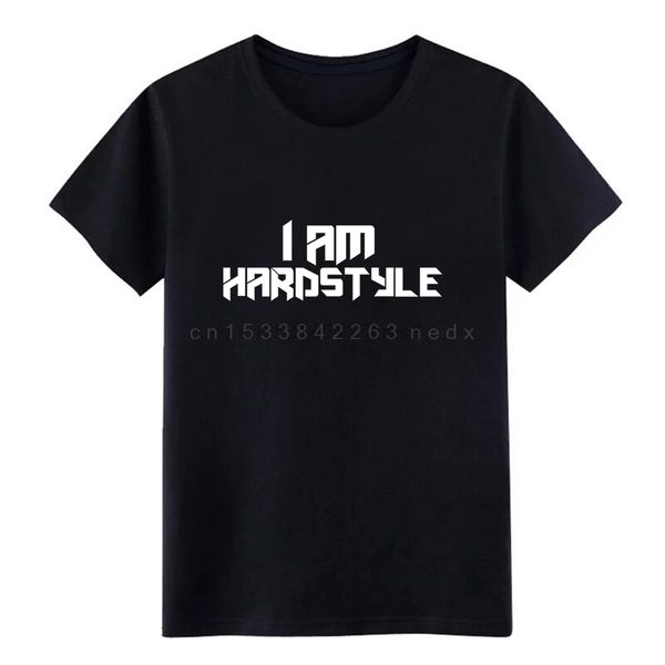

i am hardstyle by canvas t shirt men printing tee shirt o neck solid color fitness breathable spring autumn cool tshirt