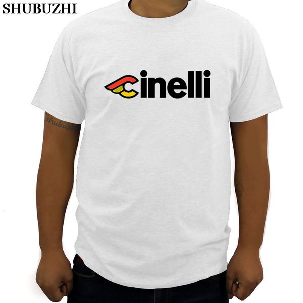 

men brand t-shirt new cinelli bicycle biker logo summer fashion man tee-shirt new brand euro size