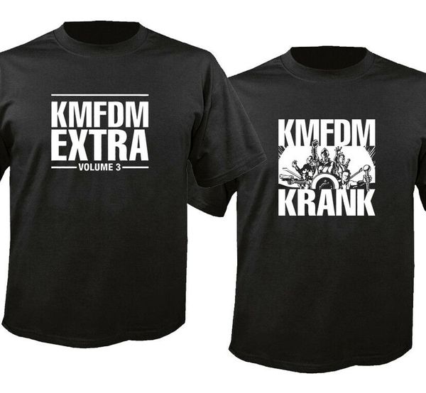 

kmfdm logo black short sleeve t-shirt printing