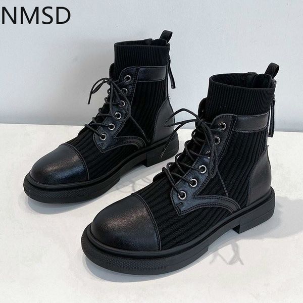 

autumn women motorcycle boots ladies black ankle boots woman pu leather shoes fashion bottom