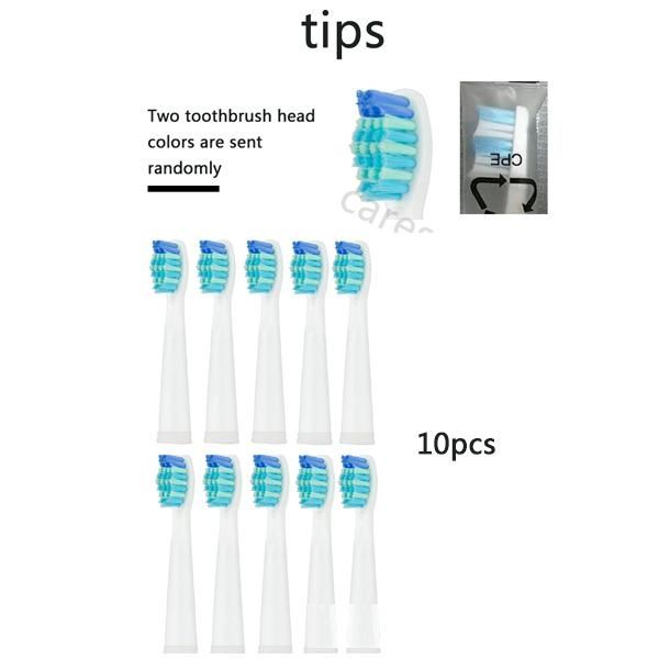 

10pcs electric toothbrush heads sea go replacement sonic toothbrush care 899 set (10 heads) for sg910/507/958/515/949/575/551
