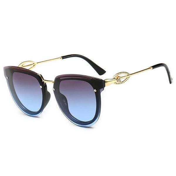 

sunglasses vintage oversized round women brand metal rhinestone plastic material lenses retro 2785 uv400 eyewear, White;black