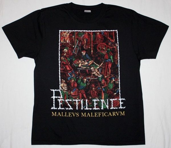 

pestilence malleus maleficarum death metal asphyx gorguts new black t-shirt