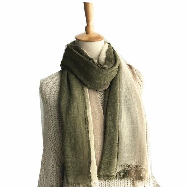 

scarves men women japanese style cotton scarf bufanda 2021 spring wrinkle wraps foulard femme 100%, Blue;gray