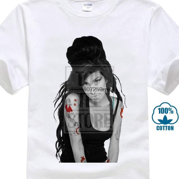 

new fas hion tailored shirts o neck short sleeve mens amy winehouse t shirt