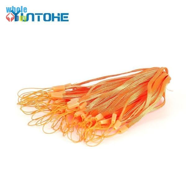 

8000pcs/lot nylon wrist hand cell phone mobile chain straps keychain camera usb mp4 charm cords diy hang rope lanyard ing