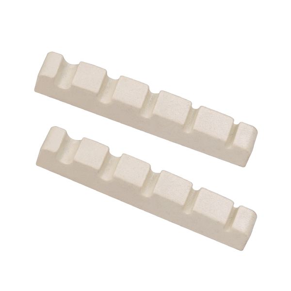 

durable 2 pieces plastic bass slotted nuts diy for electric bass replacement parts