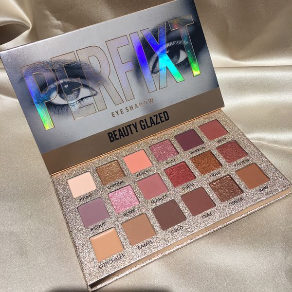 

beauty glazed 18 color glitter matte eyeshadow palette makeup glitter pigment eyeshadow palette waterproof cosmetics