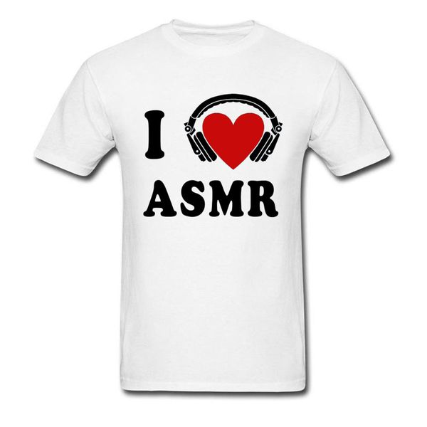 

i love asmr tshirt стильные мужчины футболка новая мода для взрослых tshirt слух lover mens tops хип-хоп тис письмо простой свитер