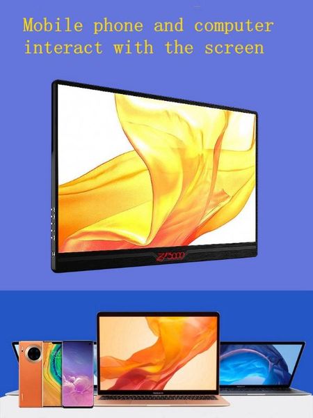 

15.6 inch portable ips full hd screen monitor 1080p hdmi/usb for raspberry pi ps4 game monitor