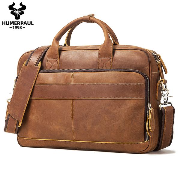 

briefcases men briefcase lapbag business leather shoulder travel messenger bags office handbag tote bolsas sac