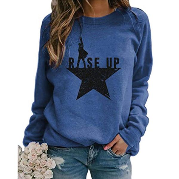 

pritned sweatshirt women o neck long sleeve casual women clothing pullovers sweatshirt female autumn, Black