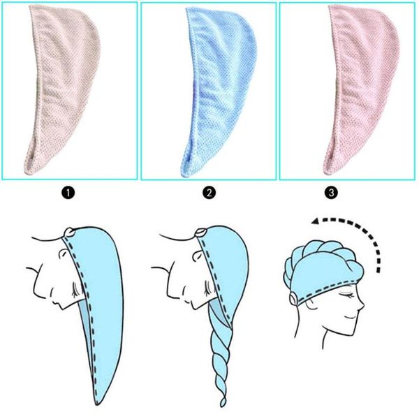 

hair towel wrap drying bath shower head towel for curly long thick hair for children adults