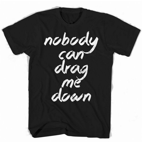 

one direction nobody drag me down mens womens t-shirt printed plus size tee shirt